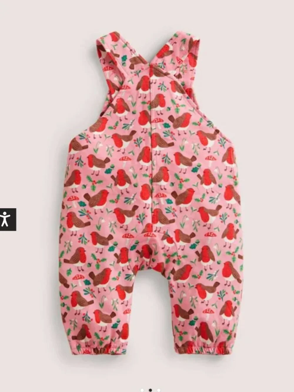 NWOT Mini Boden Jersey Dungaree